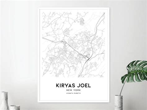 Kiryas Joel Map Print Kiryas Joel Map Poster Wall Art Ny | Etsy