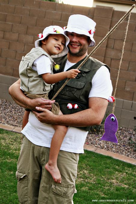 (halloween) diy fisherman and fish family costumes - See Vanessa Craft