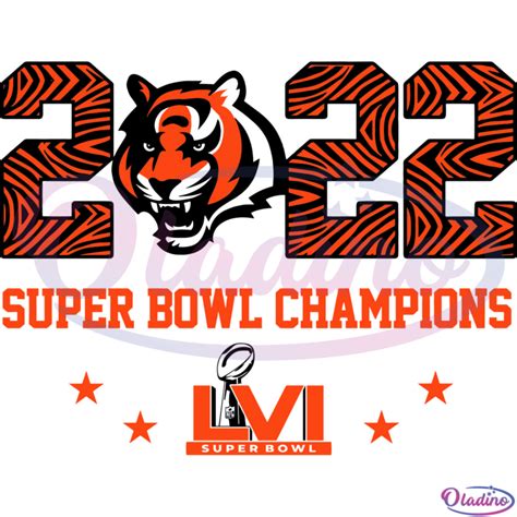 Cincinnati Bengals Super Bowl 2022 SVG Digital File, Superbowl SVG