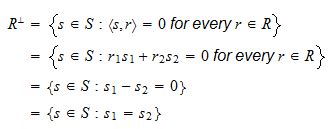 Orthogonal complement