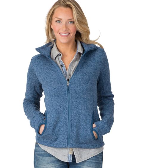 Women's Heathered Fleece Jacket - The Monogram Company