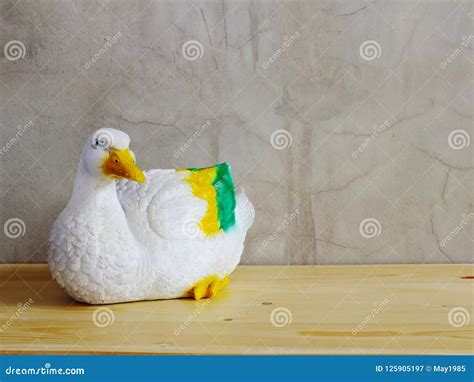 Ceramic Duck Interior Decor Ceramic Statue with with Space Stock Image ...