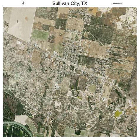 Aerial Photography Map of Sullivan City, TX Texas