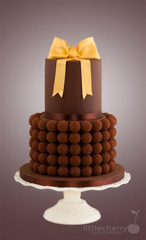 Truffle Cake - Decorated Cake by Little Cherry - CakesDecor