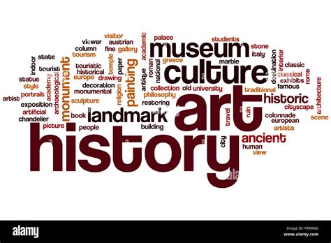 Art history word cloud concept Stock Photo - Alamy