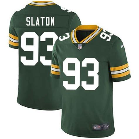 Tedarrell Slaton Packers Jersey Custom Sewn-on Patches Mens Womens ...