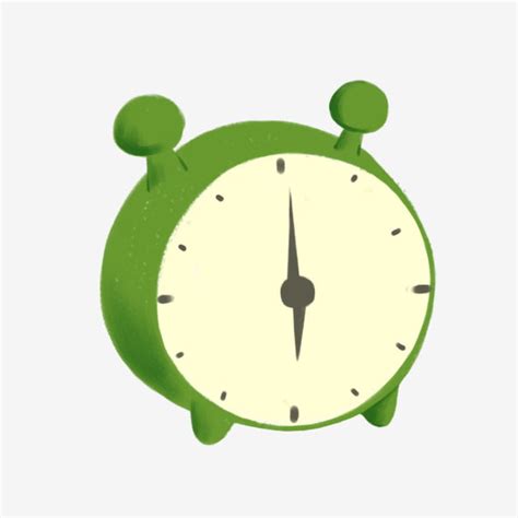 Cartoon Alarm Clock Clipart PNG Images, Alarm Clock Cartoon Alarm Clock Green Green Alarm Clock ...