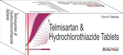 Telmisartan & Hydrochlorothiazide Tablets, 10*10, Prescription at Rs 70 ...