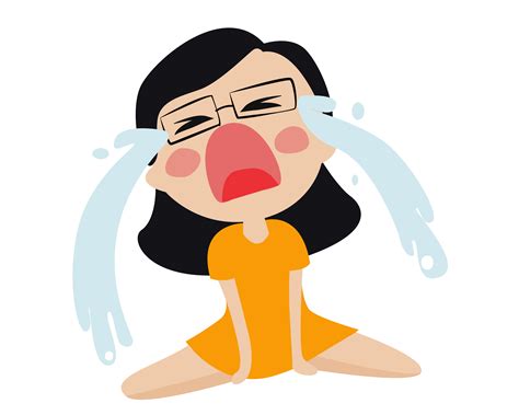 Girl Crying 663669 Vector Art at Vecteezy