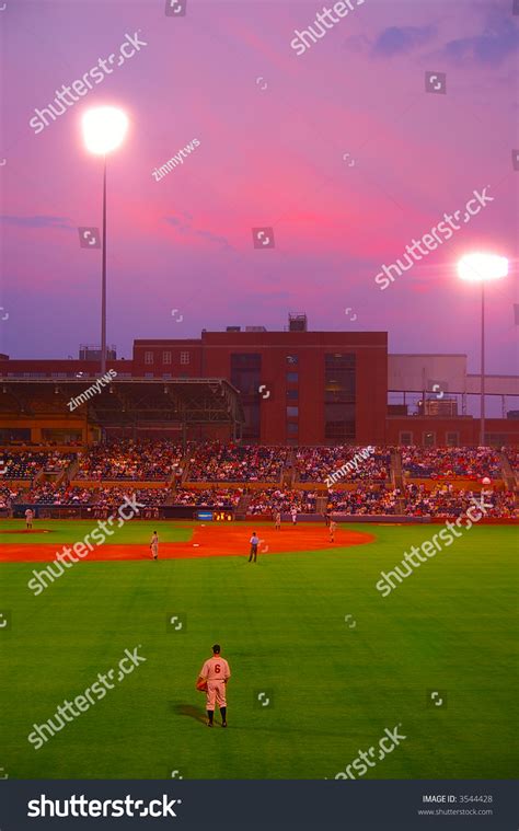 Baseball Game At Night, From Center Field Stock Photo 3544428 ...