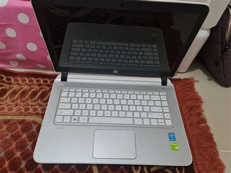 Laptop HP pavilion hewlett packard putih 14" on Carousell