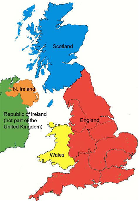 United Kingdom States Map