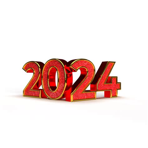 2024 年新年快樂金色 3d 數字, 2024年新年快乐, 黃金 2024, 金色 3d 文本 2024素材圖案，PSD和PNG圖片免費下載