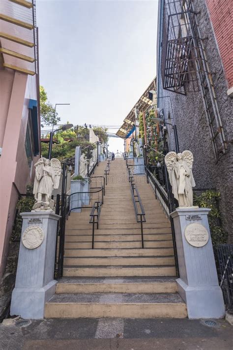 Baguio City, Philippines - the Baguio Cathedral Stairs, Leading To Our ...