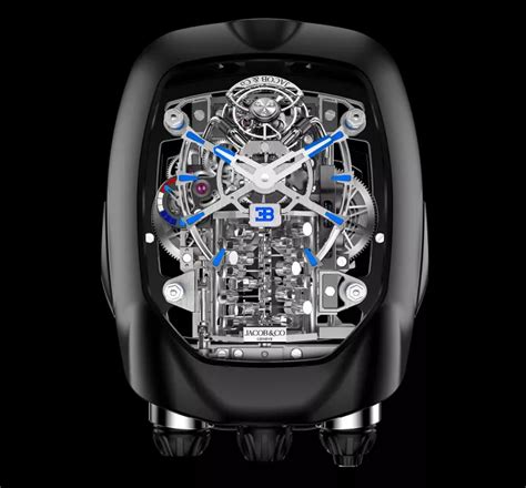 Bugatti Chiron Tourbillon Black Titanium Jacob Co