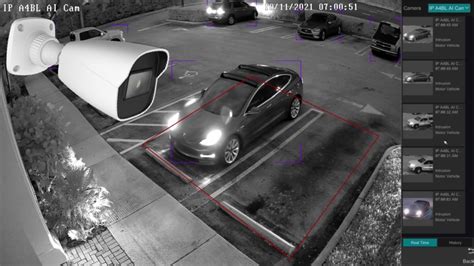 IR Night Vision + Car Detection AI Software w/ IP Camera