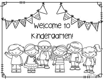 Welcome To Kindergarten Coloring Page Coloring Pages