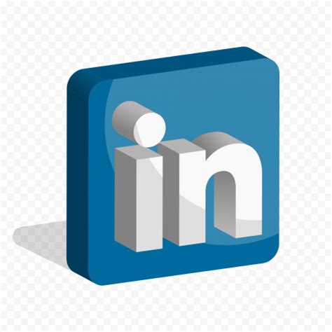 HD 3D Square Linkedin IN Icon Symbol PNG | Citypng