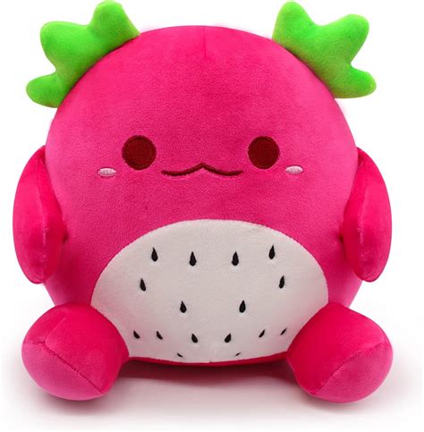 Amazon.com: Leokawin Axolotl Plush Toy, Cute Plush Axolotl Stuffed Animal Pillow,Dragon Fruit ...