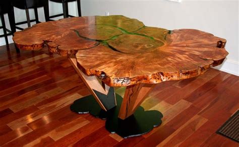 Handmade Burl Dining Table by Symmetree Design | CustomMade.com