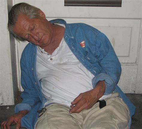 Old Drunk Man | An old drunk man sleeping on Decatur St. - L… | Flickr