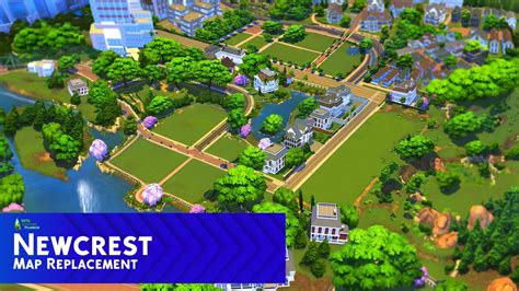 Newcrest Map Replacement - DOWNLOAD | 20th Century Plumbob | Tumblr sims 4, Sims 4 game, Sims 4 tsr