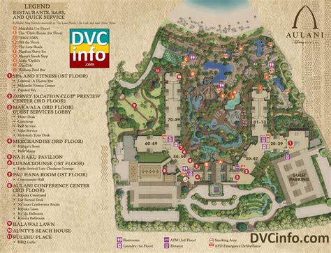 Aulani - A Disney Resort & Spa Resort Map | DVCinfo Community