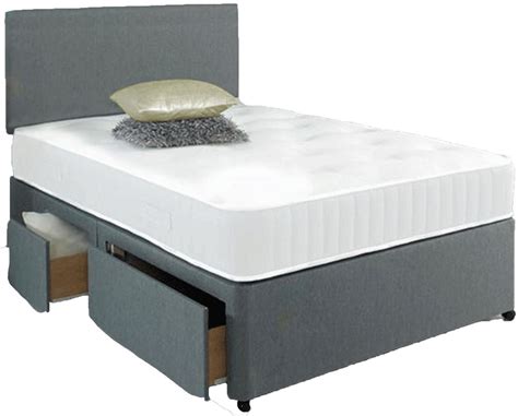 Divan Bed Set with Base, Headboard and Mattress (No Drawers) – MK Choices CIC