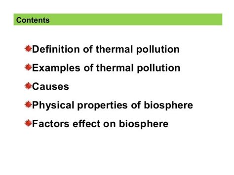 Thermal pollution