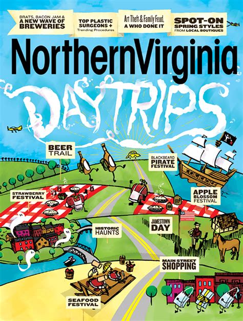 Northern Virginia Magazine cover, Day Trips 2014 by Mal Jones for ...