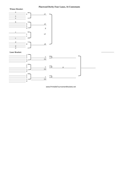 Top 24 Pinewood Derby Templates free to download in PDF format