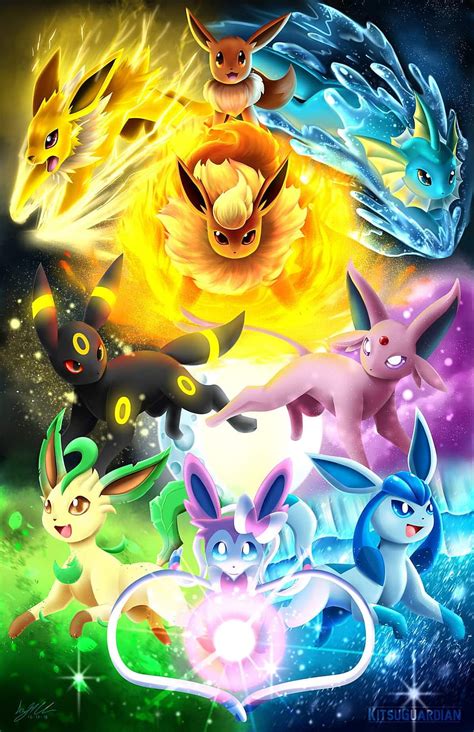 Eeveeloutions 2, pokemon, eevee HD phone wallpaper | Pxfuel