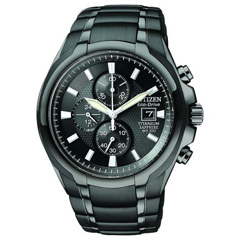 Citizen Men's Chronograph Titanium Eco-Drive Watch - CA0265-59E ...