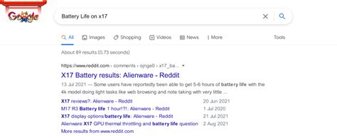 Battery Life on x17? : r/Alienware