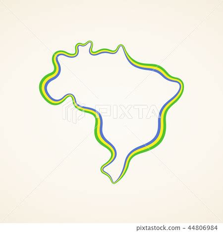 Brazil - Outline Map - Stock Illustration [44806984] - PIXTA