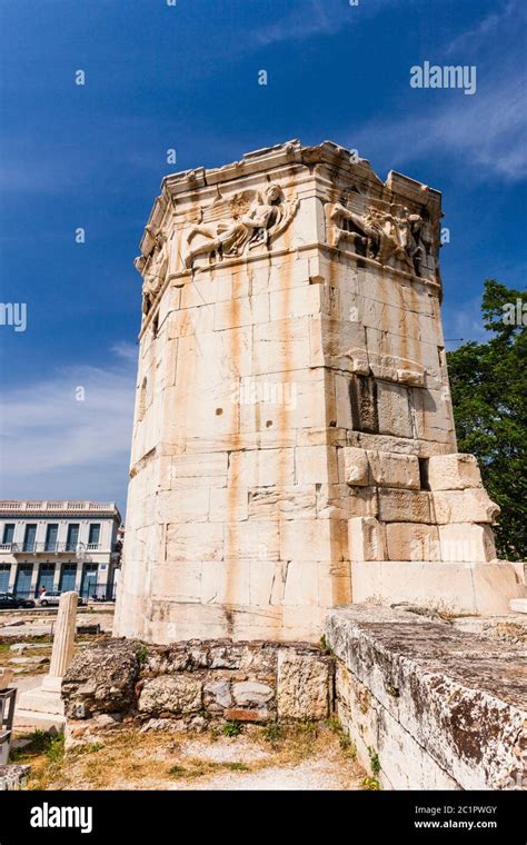 Tower of the Winds, Wind's Tower,Roman agora, Athens,Greece,Europe Stock Photo - Alamy