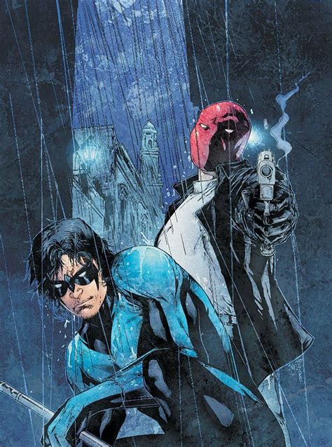Nightwing and Red Hood by Matthew Clark | Asa noturna, Personagens de anime, Capuz vermelho