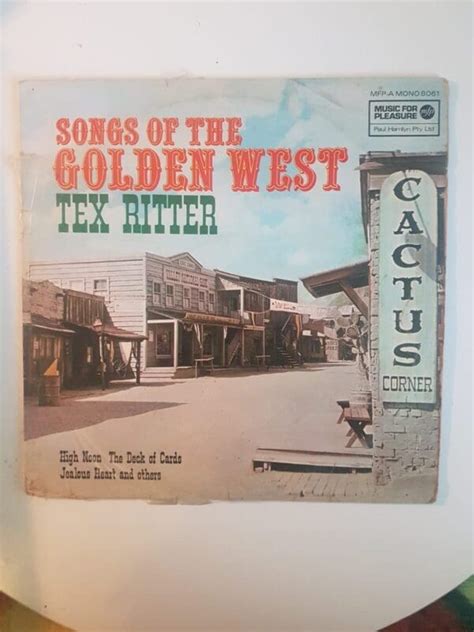 Tex Ritter - Songs Of The Golden West - Brisbane Record Bar