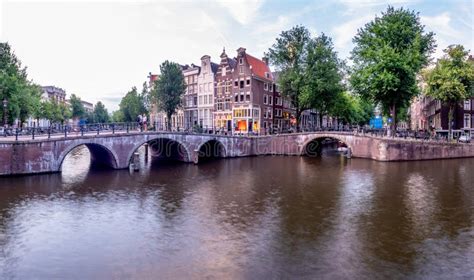 Amsterdam Canals at Night stock photo. Image of district - 124450600