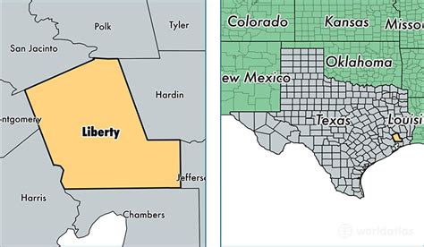 Liberty County, Texas / Map of Liberty County, TX / Where is Liberty County?