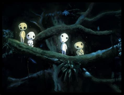 mononoke tree spirits | Kodama tree spirits from "Princess Mononoke" | Princess mononoke ...