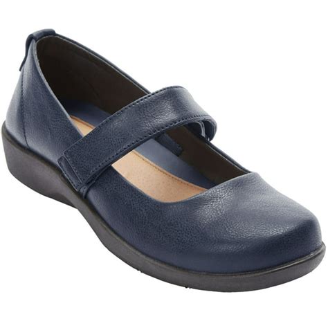 Comfortview - Comfortview Women's Wide Width The Carla Mary Jane Flat ...