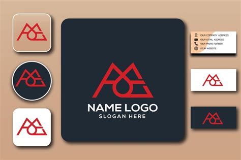 Premium Vector | MOE monogram logo template color editable