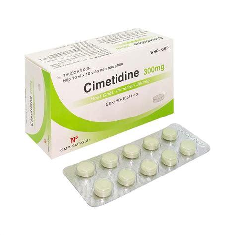 Cimetidine 300mg (DP Thành Nam) hộp 100 viên