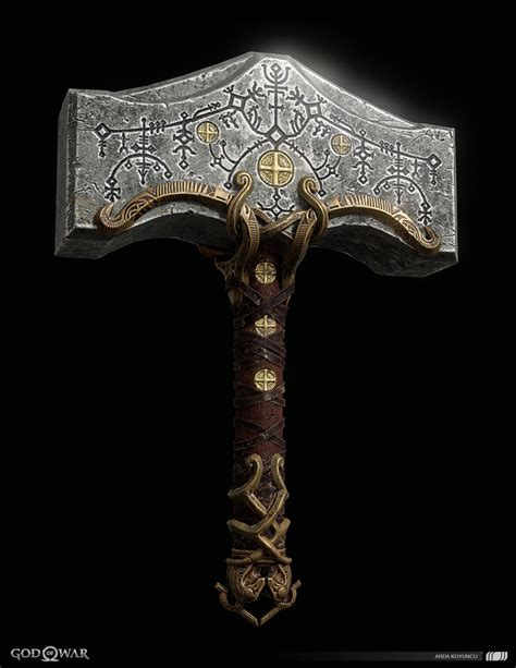 ArtStation-Thor Hammer,God of War Videogame. Heroic Fantasy, Fantasy ...