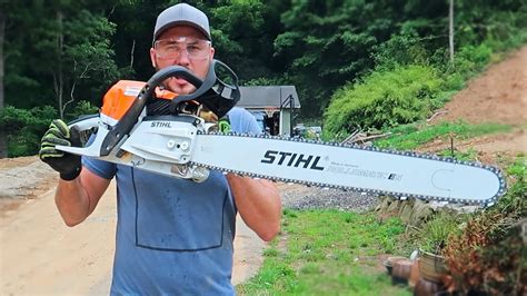 Biggest Chainsaw I Ever Used Stihl ms400c Chainsaw - YouTube