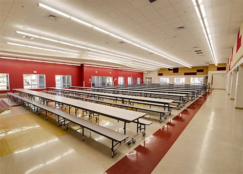 Modern High School Cafeteria