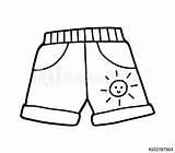 Shorts Coloring Page Pages sketch template