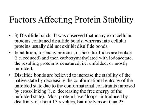 PPT - Protein Stability Protein Folding Chapter 6 PowerPoint Presentation - ID:247839