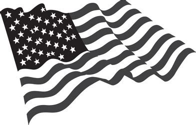 American Flag Grayscale Vector Images (46)